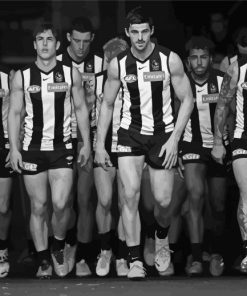 Collingwood Football Team Paint By Number