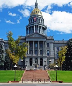 Colorado State Capitol Paint By Numbers