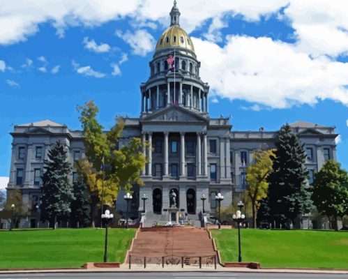 Colorado State Capitol Paint By Numbers