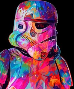 Colorful Darth Vader Paint By Numbers