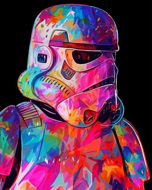 Colorful Darth Vader Paint By Numbers