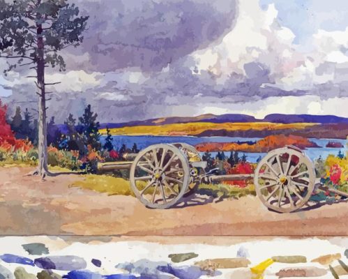 Corner Of Petawawa Camp Paint By Number