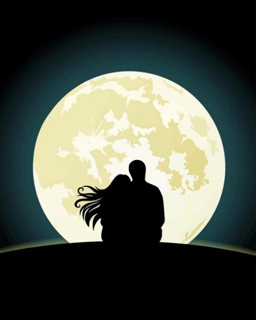 Couple In Moonlight Paint By Numbers