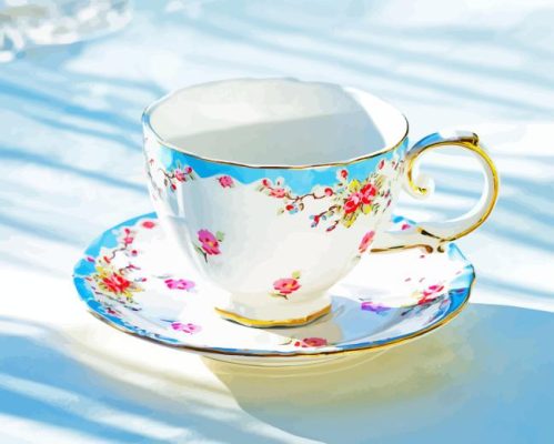 Cup And Saucer Paint By Number