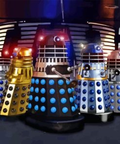 Daleks Robots Paint By Numbers