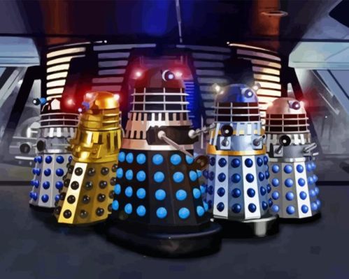 Daleks Robots Paint By Numbers