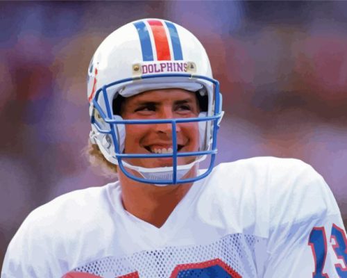 Dan Marino Football Quarterback Paint By Number