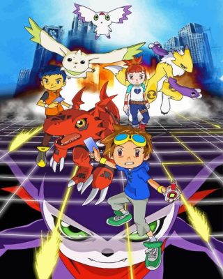 Digimon Tamers Paint By Numbers