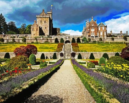 Drummond Castle Gardens Paint By Number