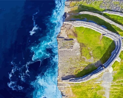 Dun Aonghasa Aran Islands Paint By Numbers