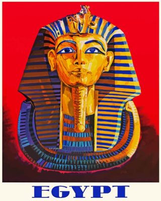 Egyptian King Tut Poster Paint By Number