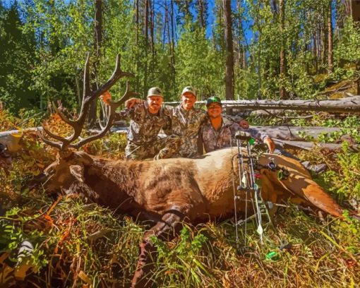 Elk Hunters Paint By Number