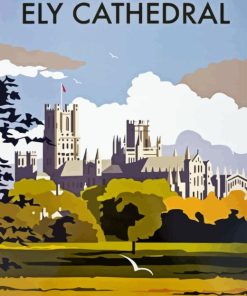 Ely Cathedral Poster Paint By Numbers