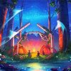 Fantasy Forest Campsite Paint By Numbers