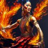 Fire Dancer Woman Paint By Numbers