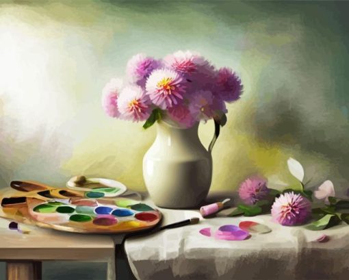 Floral Still Life Paint By Numbers