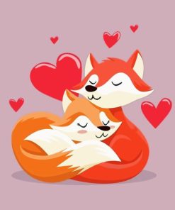Fox Couple Paint By Numbers