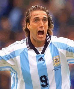 Gabriel Batistuta Player Paint By Numbers