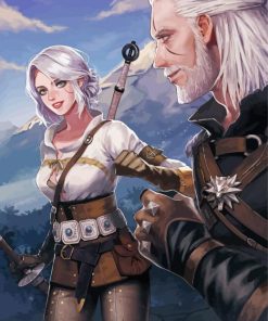 Geralt And Ciri The Witcher Paint By Numbers