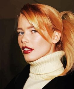 German Actress Claudia Schiffer Paint By Numbers