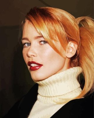 German Actress Claudia Schiffer Paint By Numbers