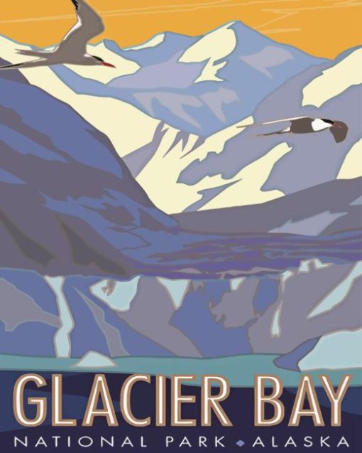 Glacier Bay National Park Poster Paint By Number