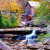 Glade Creek Grist Mill Paint By Numbers