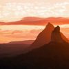 Glass House Mountains Silhouette Paint By Numbers