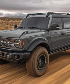 Grey Ford Bronco Paint By Numbers