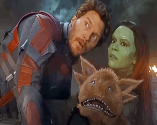 Guardians Galaxy Characters Paint By Numbers