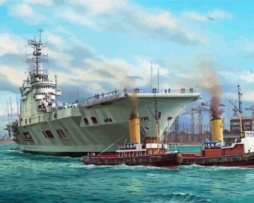 HMS Ark Royal Paint By Number