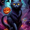 Halloween Cat Paint By Numbers