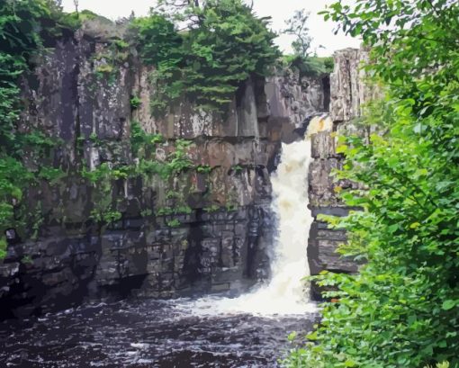 High Force Waterfall Paint By Number