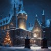 Hogwarts On Snow Paint By Number