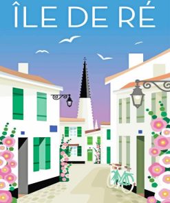 Ile De Re France Poster Paint By Number
