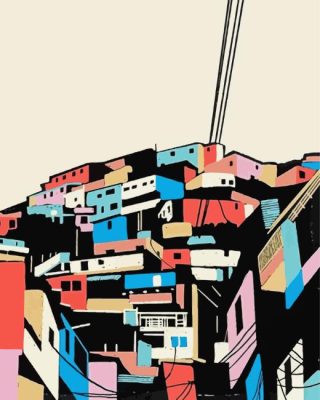 Illustration Medellin Colombia Paint By Numbers