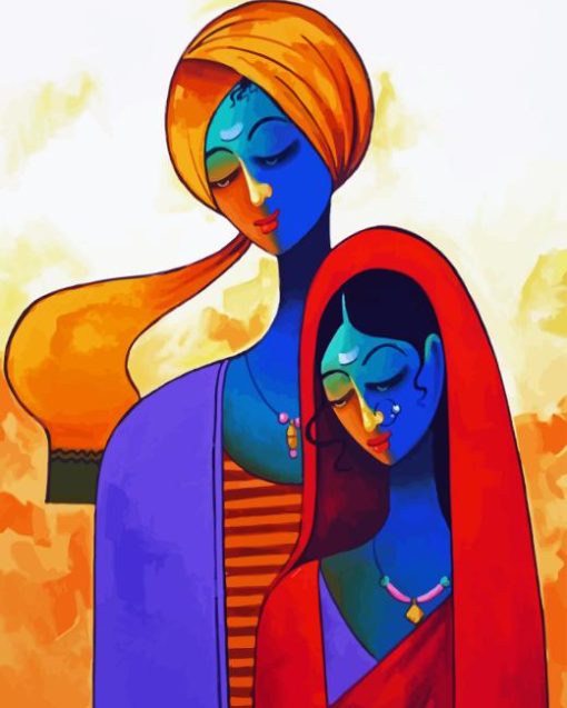 Indian Lovers Paint By Number