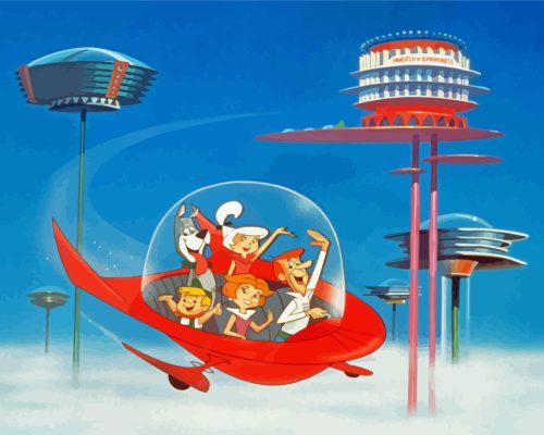 Jetsons Cartoon Paint By Number