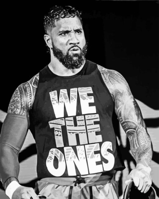 Black And White Jey Uso Paint By Numbers