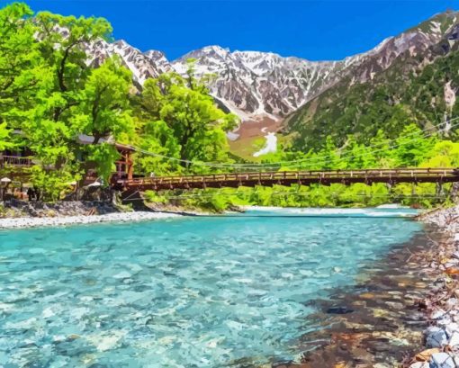 Kamikochi Mountain Paint By Number