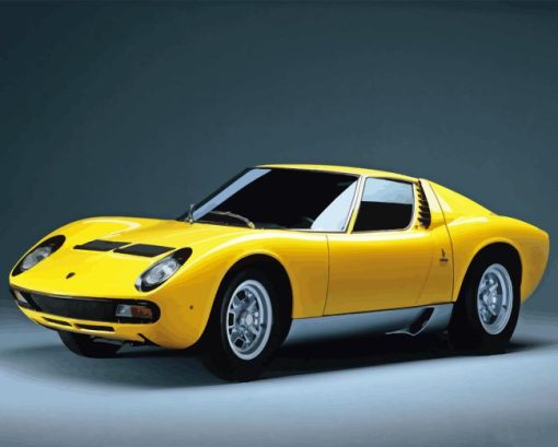 Lamborghini Miura Paint By Numbers