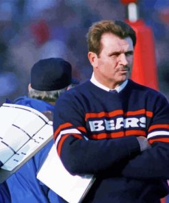 Mike Ditka Football Coach Paint By Numbers