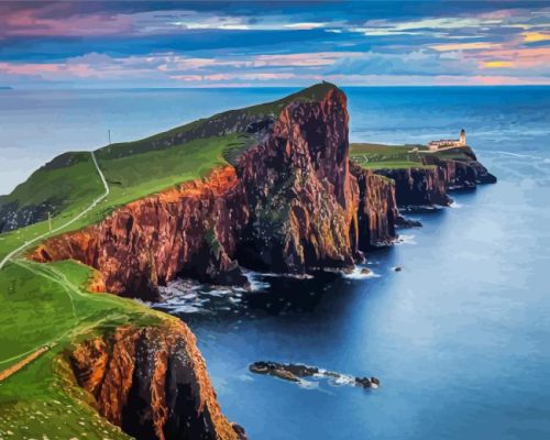 Neist Point Landscape Paint By Number