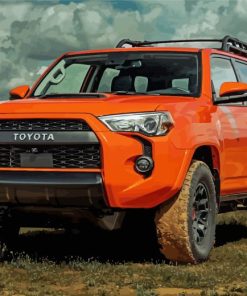 Orange Toyota 4Runner Paint By Numbers