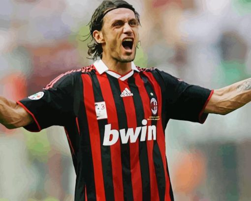 Paolo Maldini Paint By Number