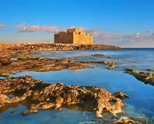 Paphos Castle Paint By Number