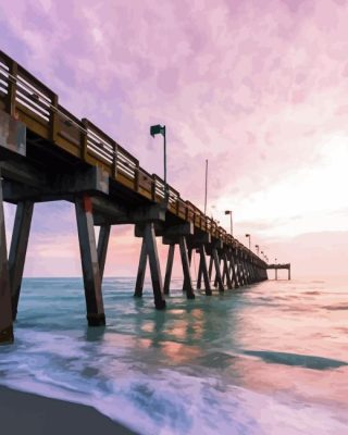 Pompano Beach Pier Paint By Number