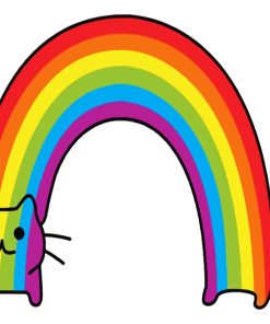 Rainbow Cat Art Paint By Number