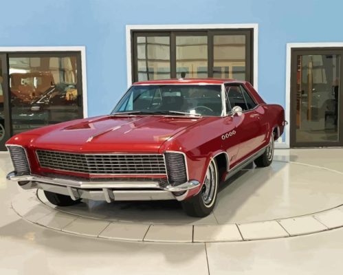 Red 63 Riviera Car Paint By Number