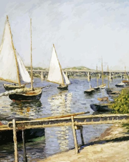 Sailing Boats At Argenteuil Paint By Number